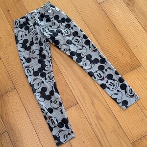 Abercrombie Kids Mickey Mouse Gray and Black Leggings
